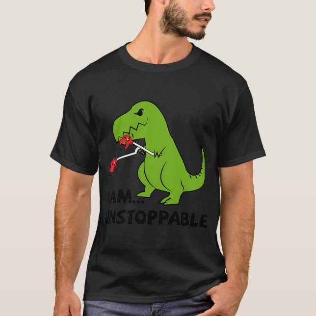 T-shirt Je suis un T-rex incontrôlable (Devant)