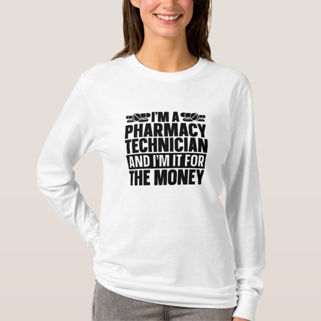 T-shirt Je suis un technicien en pharmacie Tech Pharmacist (Devant)