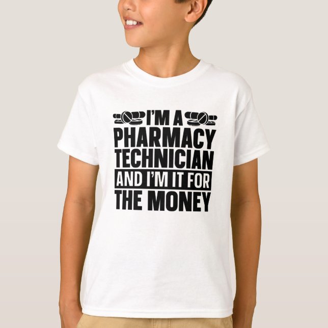 T-shirt Je suis un technicien en pharmacie Tech Pharmacist (Devant)