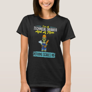 T-shirt Je suis un tireur technique et une maman rien ne m