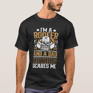T-shirt Je Suis Un Toit Et Un Papa Rien Ne Me Fait Peur Ro