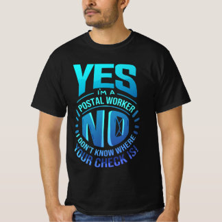 T-shirt Je suis un travailleur de la poste Livraison par c