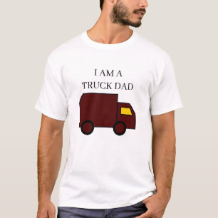 T-shirt Je suis un Truck Papa "Camion Brown" - Texte noir