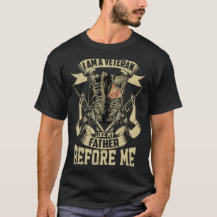 T-shirt Je suis un vétéran comme mon père avant moi