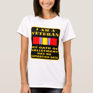 T-shirt Je suis un vétéran que mon serment d'enrôlement