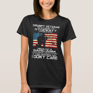 T-shirt Je Suis Un Vétérinaire Grave J'Aime Mon Pays Je Su
