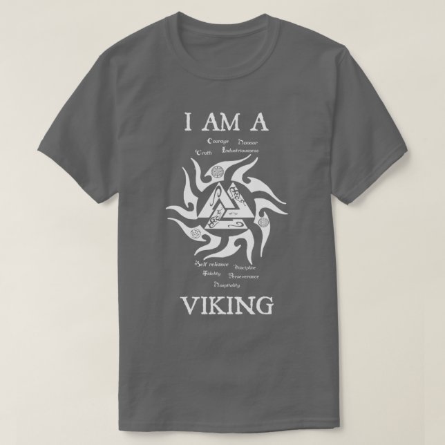 T-shirt Je suis un Viking valknut 2 (Design devant)