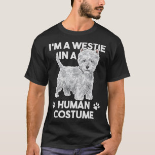 T-shirt Je suis un Westie dans un costume humain West High