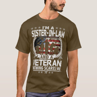 T-shirt Je suis une belle-soeur et un vétéran rien ne me f