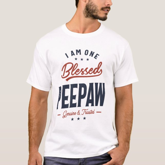 T-shirt Je Suis Une Bénédiction Peepaw Design (Devant)