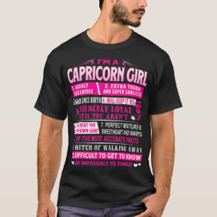 T-shirt Je suis une Capricorne fille Capricorne Anniversai