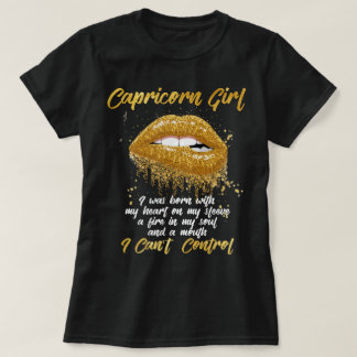 T-shirt Je suis une Capricorne fille chemise drôle Anniver