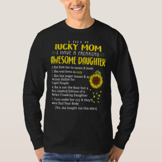T-shirt Je Suis Une Chanceuse Maman Avoir Frappé Fantastiq