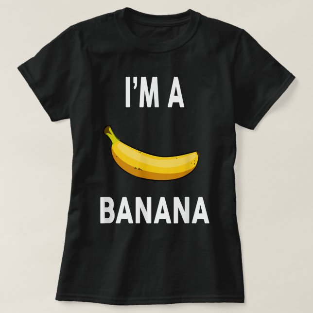 T-shirt Je suis une chemise banane Halloween Banana Food c (Design devant)
