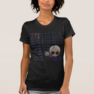 T-shirt je suis une chemise de femmes de machine