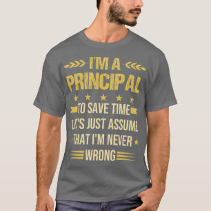 T-shirt Je Suis Une Citation Principale Funny School