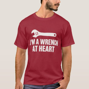 T-shirt Je suis une clé à cœur Mécanicien