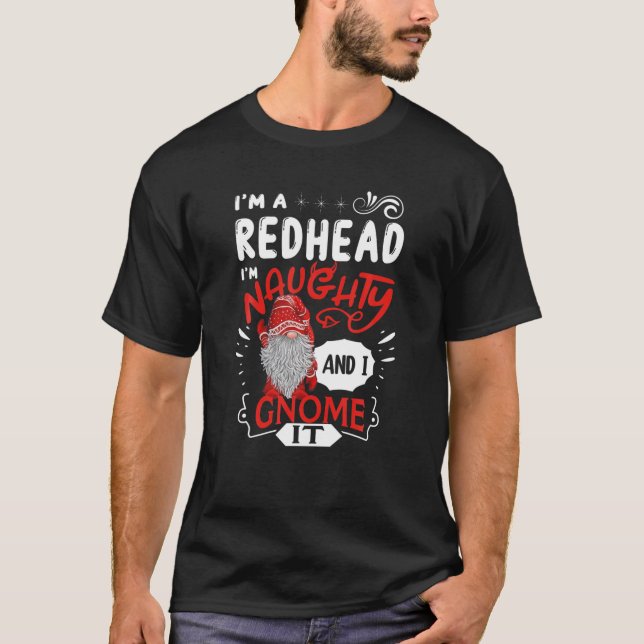 T-shirt Je suis une coquine de rousse et je l'ai mise (Devant)
