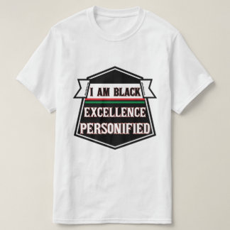 T-shirt Je Suis Une Excellence Noire Personnalisée
