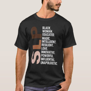 T-shirt Je Suis Une Femme Afro Infirmière Slp Rn Noire His