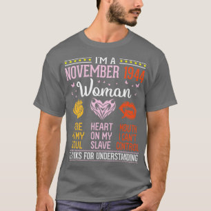 T-shirt Je Suis Une Femme De Novembre 1944 Qui Tue Dans Mo