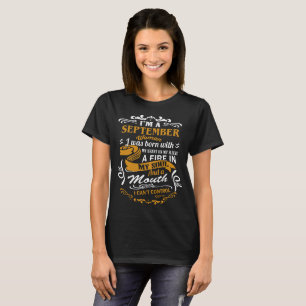 T-shirt Je suis une femme de septembre