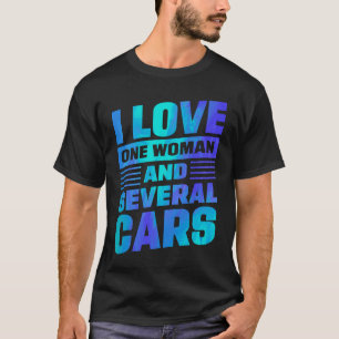 T-shirt Je suis une femme et plusieurs voitures Mécanicien