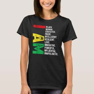 T-shirt Je Suis Une Femme Noire Éduquée Histoire Noire Afr
