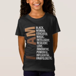 T-Shirt Je Suis Une Femme Noire Éduquée Melanin Histoire N
