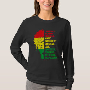T-shirt Je Suis Une Femme Noire Éduquée Melanin Histoire N