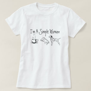 T-shirt Je suis une femme simple