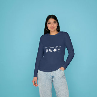 T-shirt Je suis une femme simple