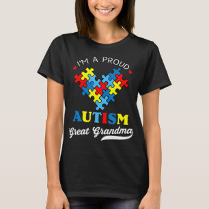 T-shirt Je suis une fière autisme grand grand grand-mère -