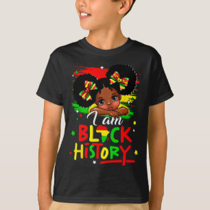 T-shirt Je suis une fille afro de l'histoire noire Prince