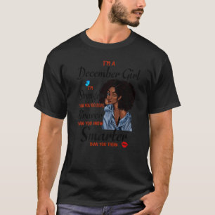 T-shirt Je suis une fille de décembre plus forte que vous
