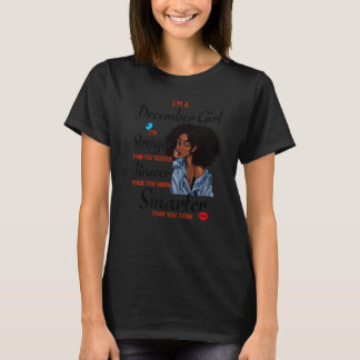 T-shirt Je suis une fille de décembre plus forte que vous