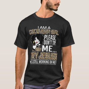 T-shirt Je suis une fille de décembre S'il vous plaît ne m