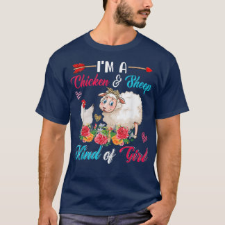 T-shirt Je suis une fille qui fait du poulet et du mouton