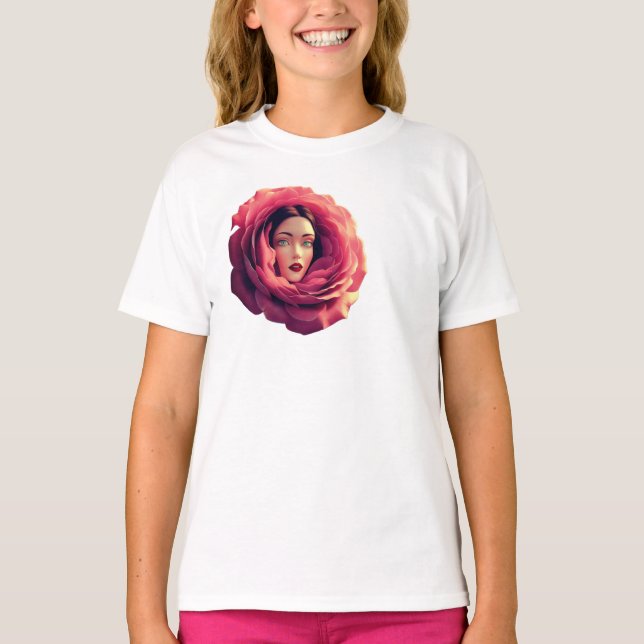 T-shirt Je suis une fleur  (Devant)