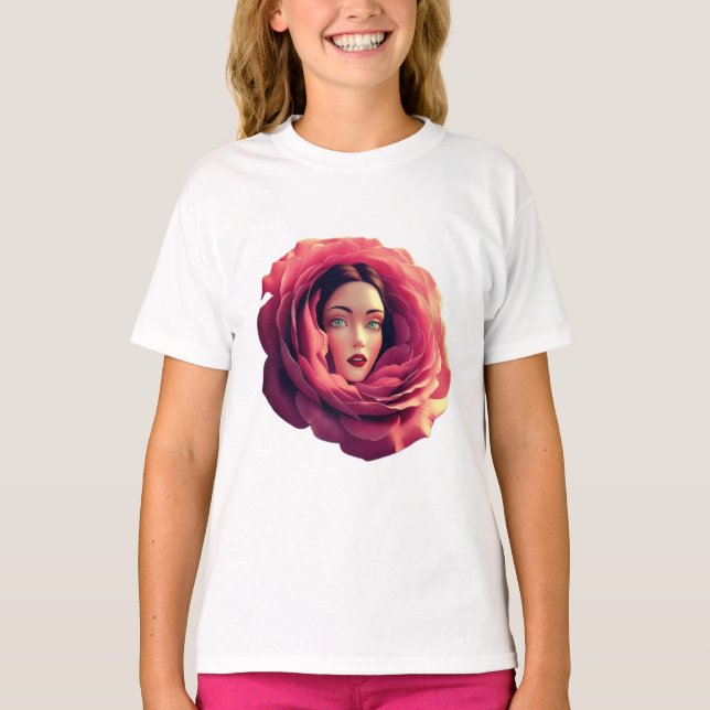 T-shirt Je suis une fleur  (Devant)