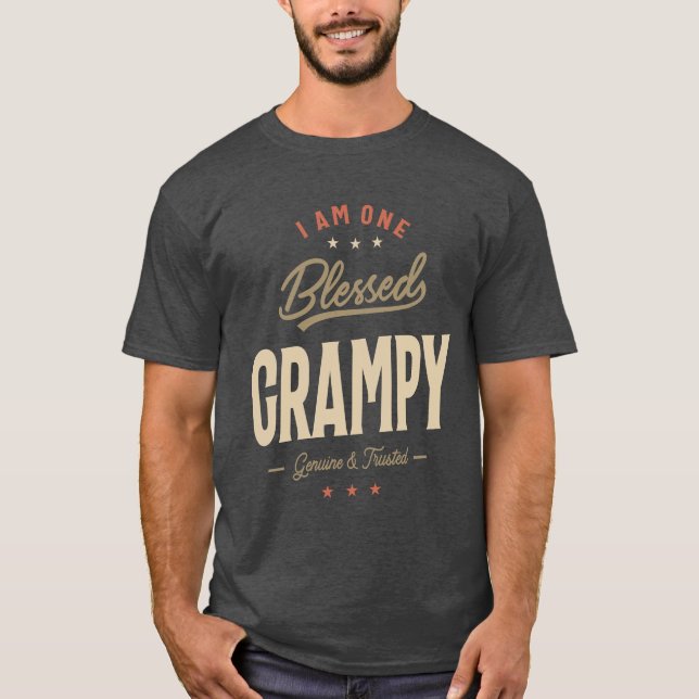 T-shirt Je suis une Grampy bienheureuse - Papa et grand-pè (Devant)