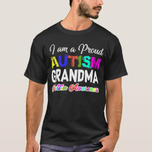 T-shirt Je suis une grand-maman fière d'autisme
