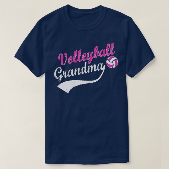 T-shirt Je suis une grand-mère de volley-ball (Design devant)