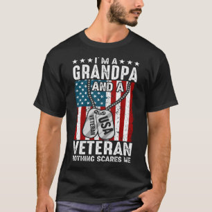 T-shirt Je suis une GRAND-PÈRE et un vétéran rien ne me fa