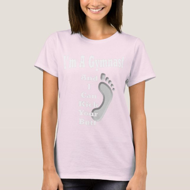 T-shirt Je suis une gymnaste... (Devant)