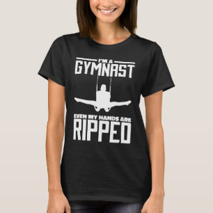 T-SHIRT JE SUIS UNE GYMNASTE MÊME MES MAINS SONT DÉCHIRÉES
