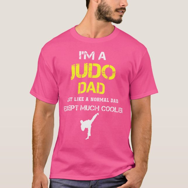 T-shirt Je Suis Une Idée Judo Papa Artistes Martiaux (Devant)