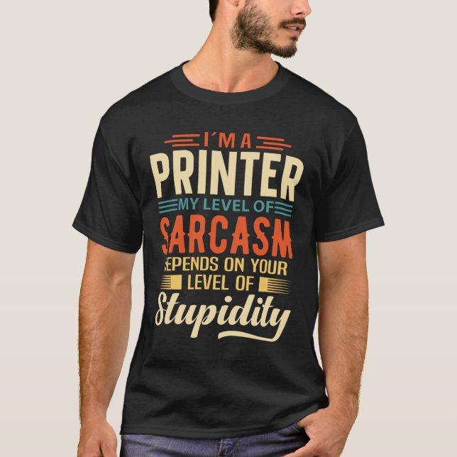 T-shirt Je suis une imprimante (Devant)