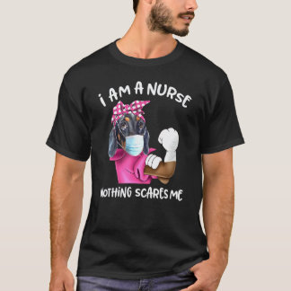 T-shirt Je Suis Une Infirmière Rien Ne Me Fait Peur Visage