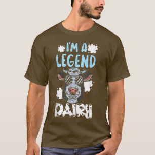 T-shirt Je suis Une Légende Vache Laitière Whisperer Vache